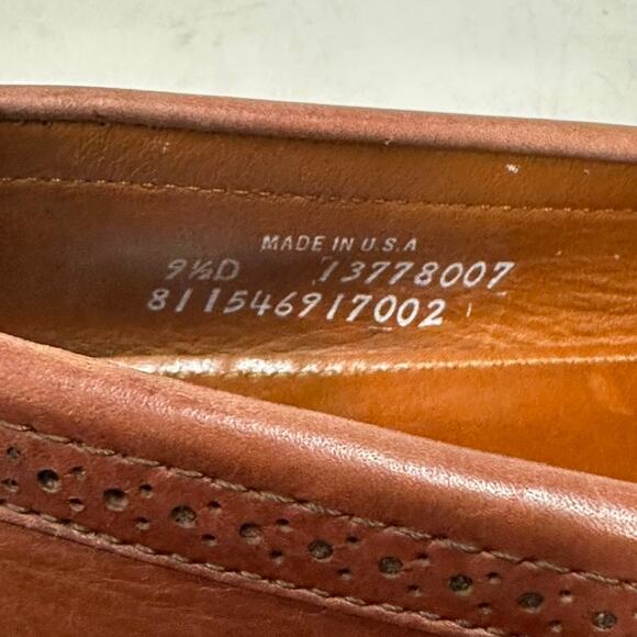 NEW HEELS Polo Ralph Lauren x Rancourt & Co. Brogue Kiltie Loafer Brown USA 9.5 - Picture 10 of 14